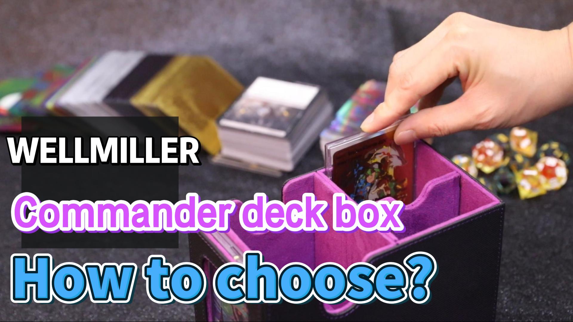 Amazon.com: WELLMILLER MTG Deck Box for Commander with Dice Tray
